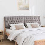 vidaXL Tête de lit capitonnée Taupe 180 cm Pin massif