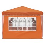 vidaXL Tente de fête pop-up 288 x 288 x 245 cm Orange Tissu Oxford