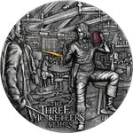 Pièce de monnaie en Argent 5 Dollars g 62.2 (2 oz) Millésime 2023 The Three Musketeers ATHOS