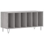 vidaXL Armoire à disques sonoma gris 100x38x48 cm bois d'ingénierie