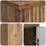 vidaXL Bureau Bois ancien 142 5 x 50 x 75 cm Bois d'ingénierie