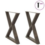 vidaXL Table à manger 220x100x74 cm bois de chêne massif ovale