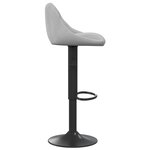 vidaXL Tabourets de bar lot de 2 gris clair velours