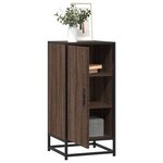 vidaXL Buffet chêne marron 35 5x35x76 cm bois d'ingénierie et métal