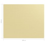 vidaXL Tapis de tente 250x300 cm Beige