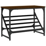 vidaXL Étagère à chaussures chêne marron 60x30x45 cm bois d'ingénierie