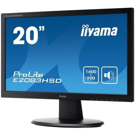 Iiyama prolite e2083hsd-b1 led display 49 5 cm (19.5") 1600 x 900 pixels hd+ noir