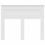vidaXL Tête de lit avec tête de lit Blanc 135 cm Bois d'ingénierie