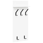 vidaXL Porte-manteau mural Blanc 40 x 10 x 90 cm Bois d'ingénierie