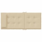 vidaXL Coussins de chaise à dossier haut lot de 6 beige tissu oxford