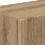 vidaXL Meuble TV mural Montage mural Chêne artisan 60 x 31 x 29.5 cm