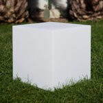Cube lumineux filaire carry blanc polypropylène 40cm