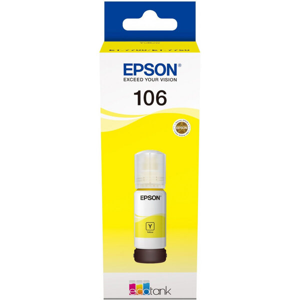 Epson cartouche jet d'encre jaune ecotank 70ml/1900 c13t00r440
