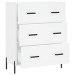 vidaXL Buffet blanc 69 5x34x90 cm bois d'ingénierie