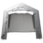 vidaXL Tente de rangement 240x240 cm Acier Gris