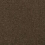 vidaXL Tête de lit avec oreilles Marron foncé 93x23x78/88 cm Tissu
