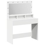 vidaXL Table de Toilette Blanc 100 x 41 x 135 cm Bois d'ingénierie
