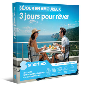 SMARTBOX - Coffret Cadeau Séjour en amoureux - 3 jours pour rêver -  Séjour