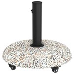 vidaXL Pied de parasol Multicolore et noir 45 x 45 x 40 cm