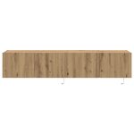 Rangements TV vidaXL avec lumières LED 2 Pièces Chêne Artisan 80x35x31 cm