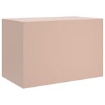 vidaXL Meubles TV 2 Pièces rose 67x39x44 cm acier