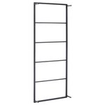 vidaXL Porte-serviette Noir 45x10x115 cm Acier