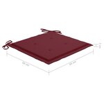 vidaXL Chaises à manger d'extérieur lot de 6 et coussins Acacia massif