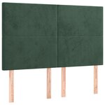 vidaXL Sommier à lattes de lit avec matelas LED Vert foncé 140x200 cm