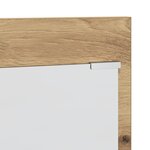 vidaXL Porte-manteau mural avec étagère avec stockage avec miroir Chêne artisan 70 x 10 x 90 cm