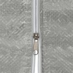 vidaXL Mur de tente de fête 2 pièces 400 x 195 cm Gris clair