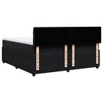 vidaXL Sommier à lattes de lit et matelas Noir 200x200 cm Velours