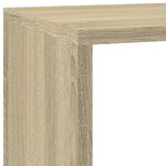 vidaXL Étagère séparatrice de pièce 3 niveaux chêne sonoma