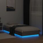 vidaXL Cadre de lit sans matelas avec lumières LED 100x200 cm