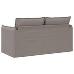 vidaXL Canapé Taupe 156 x 82 x 85 cm tissu