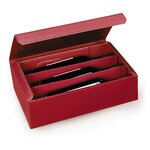 Boite micro-cannelure rouge pour 2 bouteilles 20 x 10 x 37 cm (lot de 25)