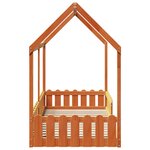 vidaXL Cadre de lit d'enfants forme de maison 90x190cm bois massif pin