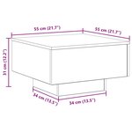 vidaXL Table basse chêne artisanal 55 x 55 x 31 cm Bois d'ingénierie