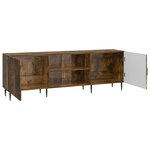 vidaXL Meuble TV 150 x 31 x 50 cm Chêne fumé Bois d'ingénierie