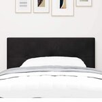 vidaXL Tête de lit avec des lumières à LED Réglable Noir 90 cm Velours