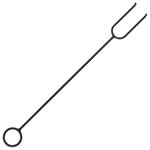 vidaXL Foyer avec tisonnier 62 cm XXL Acier