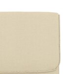 vidaXL Chaise longue Crème 55x64x80 cm Tissu