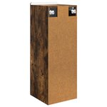 vidaXL Armoire Murale Chêne fumé 33 x 34 5 x 94 cm Bois d'ingénierie