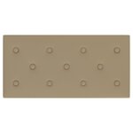 vidaXL Panneaux muraux 12 Pièces Cappuccino 60x30 cm Similicuir 2 16 m²