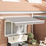 vidaXL Tissu de remplacement pour store gris clair pour cadre de 3 5x2 m