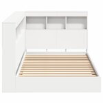 vidaXL Lit Bibliothèque Blanc 75 x 190 cm Bois d'ingénierie