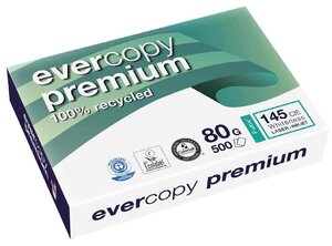 Ramette 500 Feuilles A3 80g 100 Recyclé Evercopy Premium Blanc CIE 150 CLAIRALFA