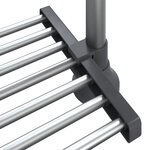 vidaXL Étagère de cuisine 50x25x(50-70) cm aluminium