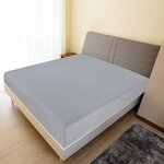 vidaXL Draps-housses Jersey 2 Pièces Gris 160x200 cm Coton