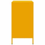 vidaXL Buffet jaune moutarde 68x39x73 5 cm acier laminé à froid