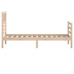 vidaXL Cadre de lit sans matelas bois massif 90x200 cm